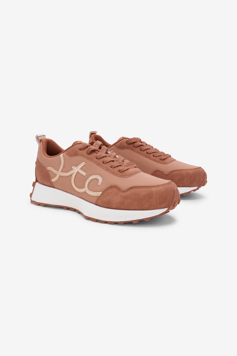 Le Temps Des Cerises Baskets Run Camel