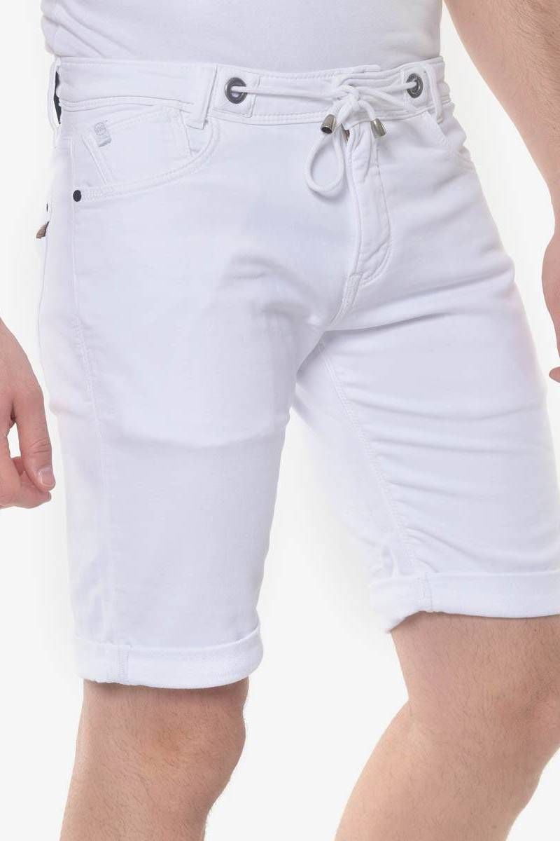 Le Temps Des Cerises Bermuda Jogg Blanc