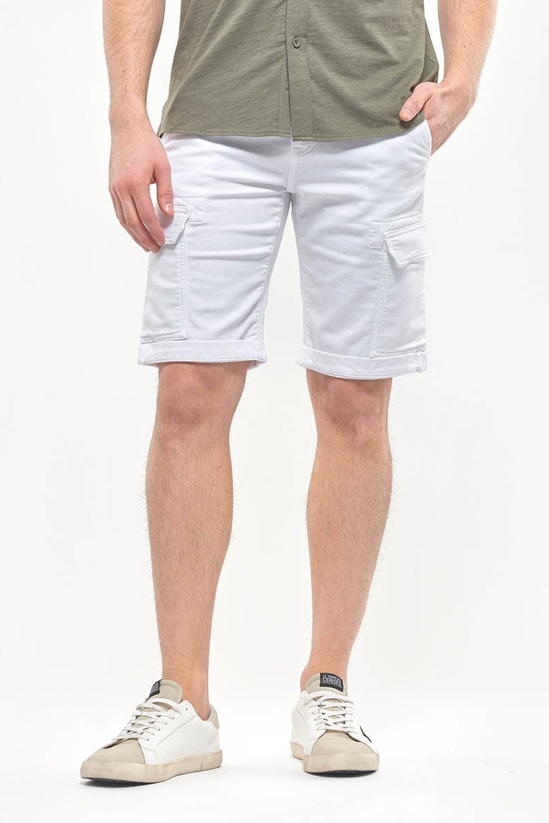 le temps des cerises Bermuda Jogg Damon blanc