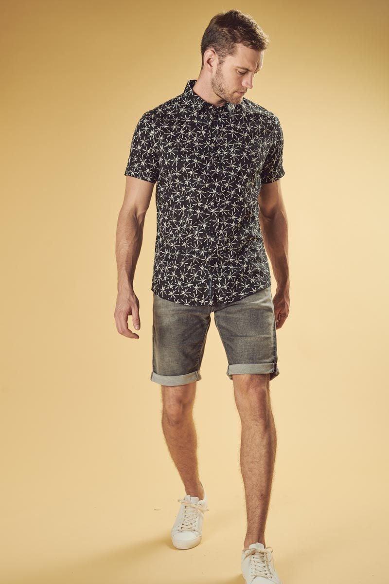 le temps des cerises Bermuda Jogg If gris délavé