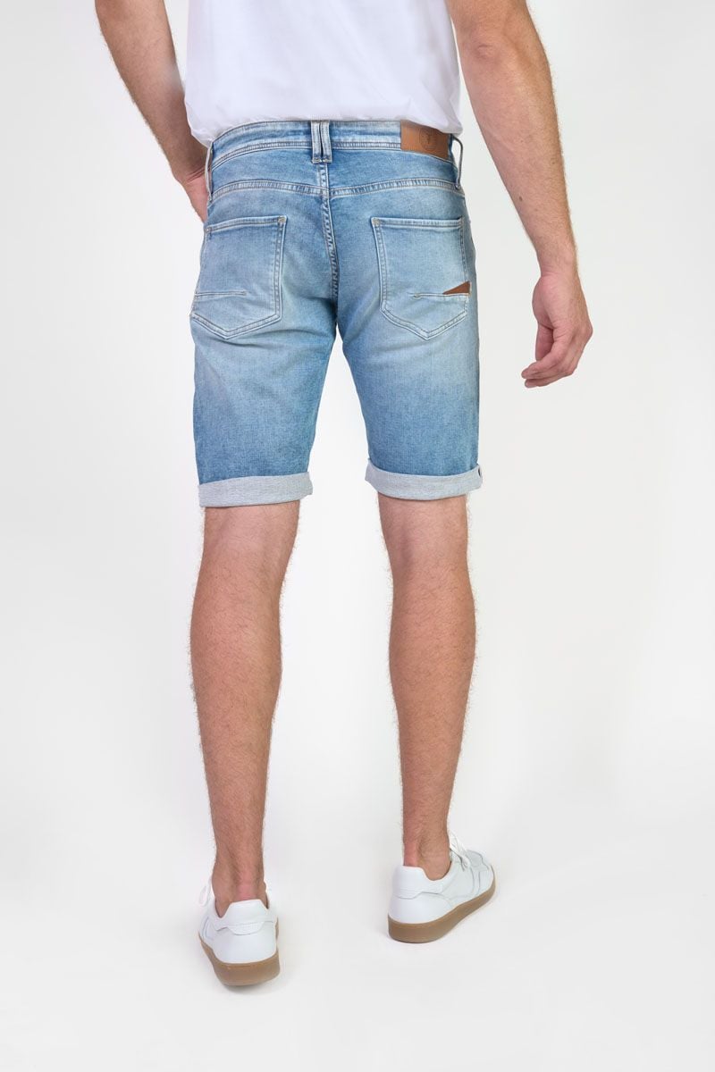 Le Temps Des Cerises Bermuda Jogg Oc Bleu Délavé