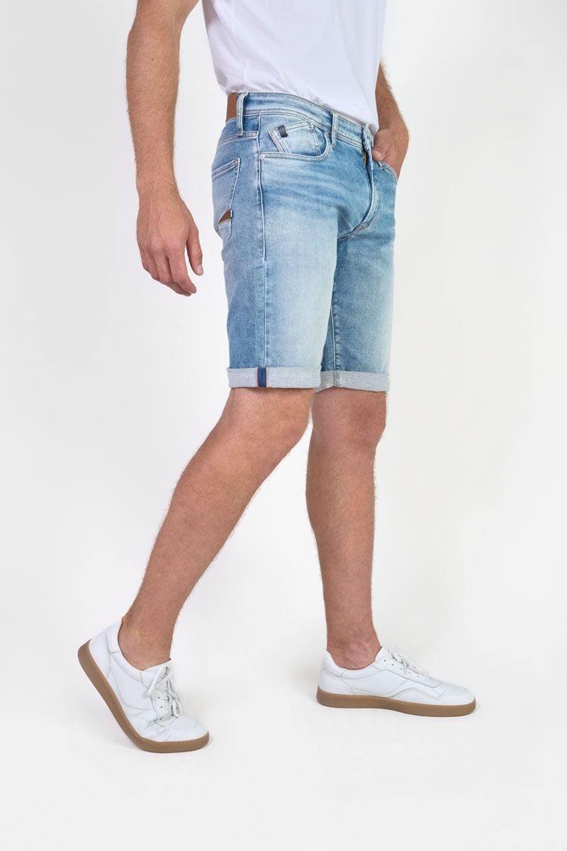 Le Temps Des Cerises Bermuda Jogg Oc Bleu Délavé