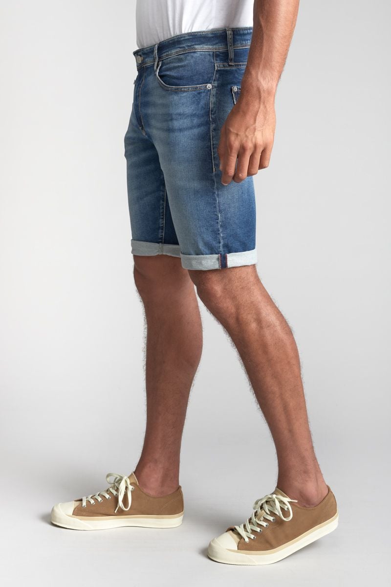 Le Temps Des Cerises Bermuda Jogg Oc Bleu Délavé