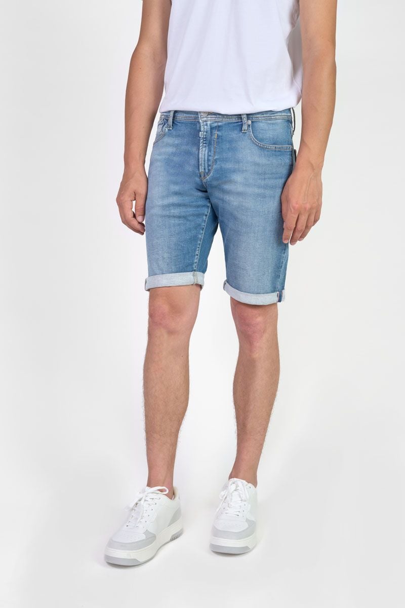 le temps des cerises Bermuda Jogg Oc bleu délavé