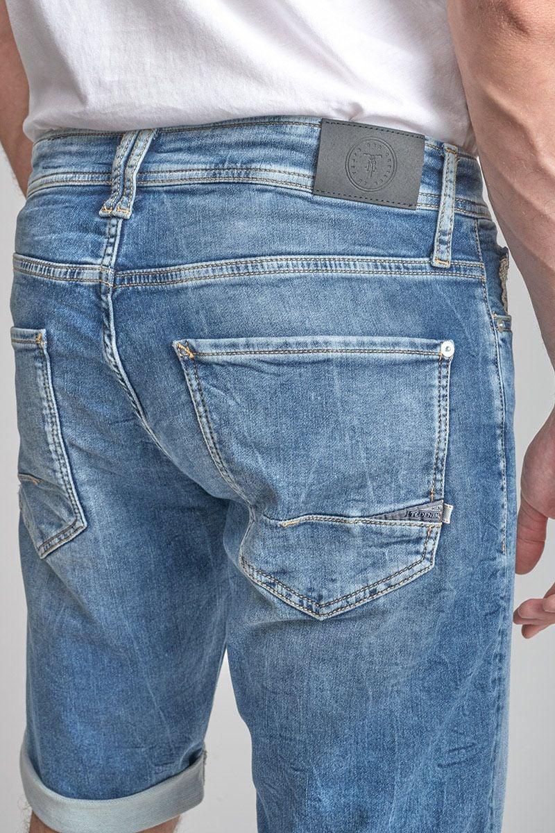 Le Temps Des Cerises Bermuda Jogg Oc Bleu Délavé