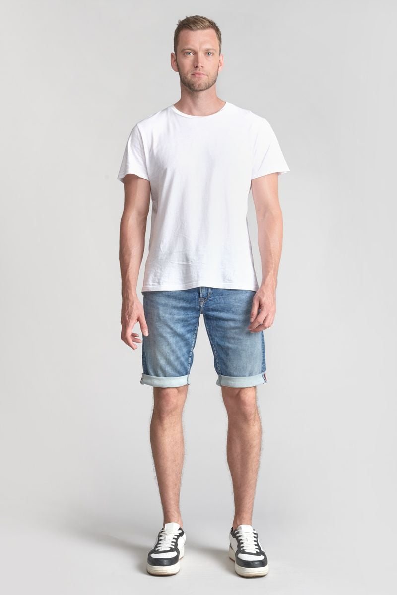 le temps des cerises Bermuda Jogg Oc bleu délavé