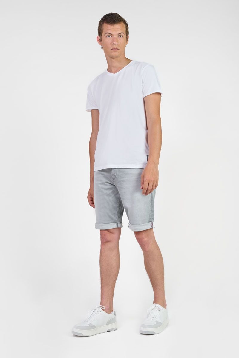 Le Temps Des Cerises Bermuda Jogg Oc Gris Délavé