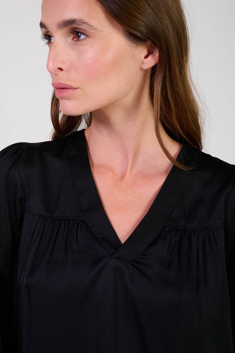 Le Temps Des Cerises Blouse Chimel Noire