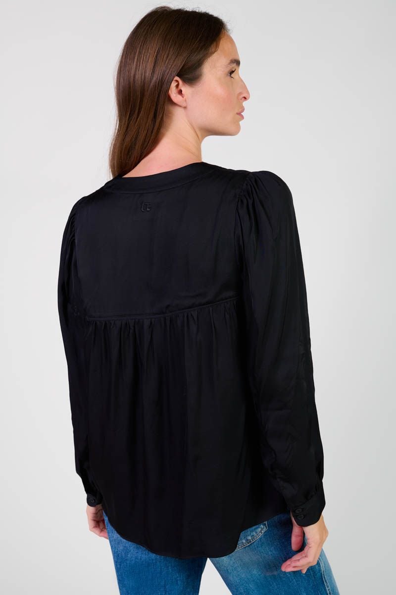 Le Temps Des Cerises Blouse Chimel Noire