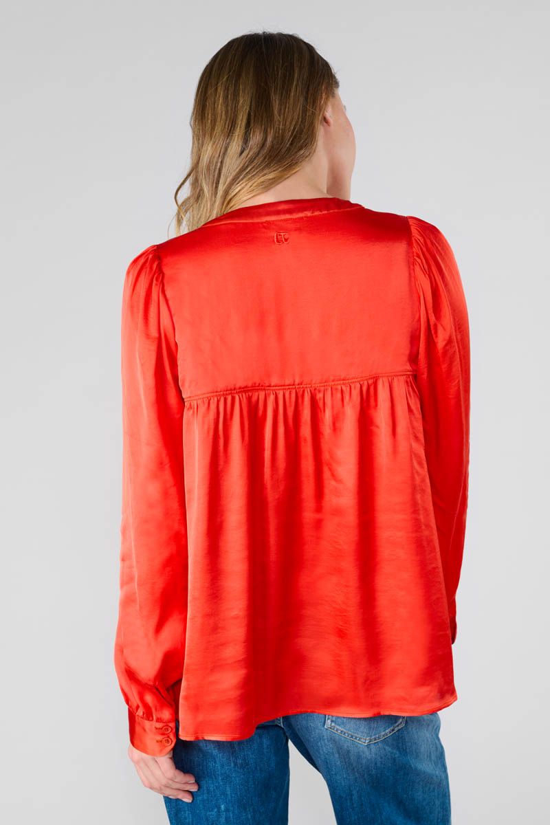 Le Temps Des Cerises Blouse Chimel Orange