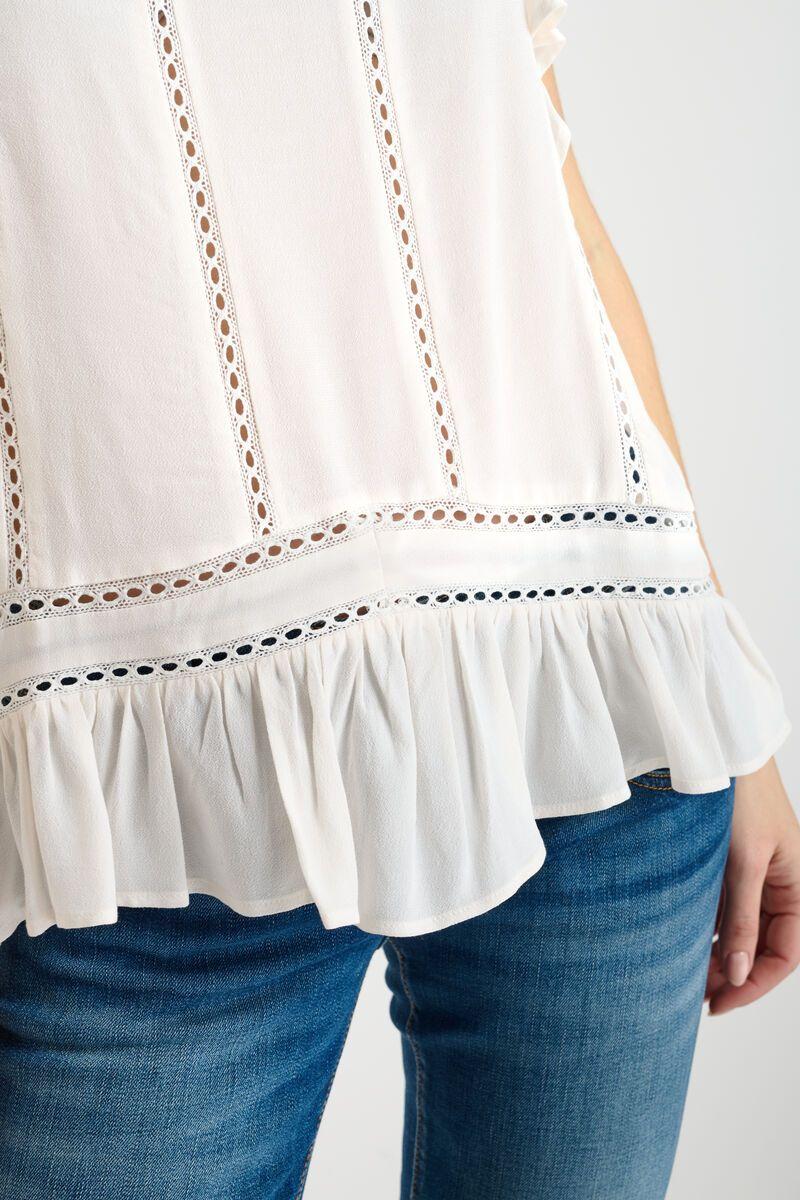 Le Temps Des Cerises Blouse Floma Blanche