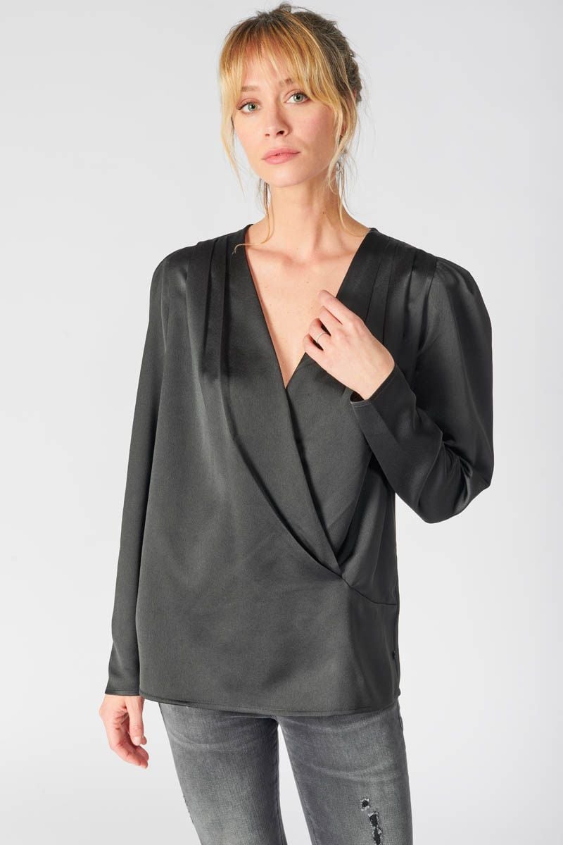 Le Temps Des Cerises Blouse Franz Noire