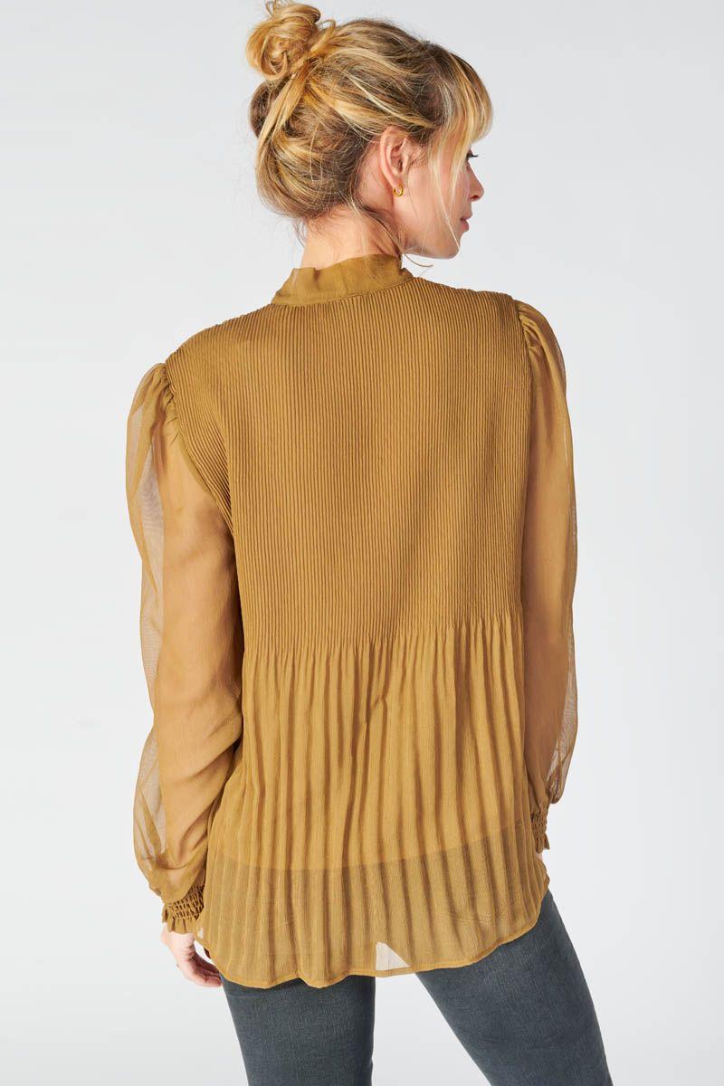 Le Temps Des Cerises Blouse Opera Caramel