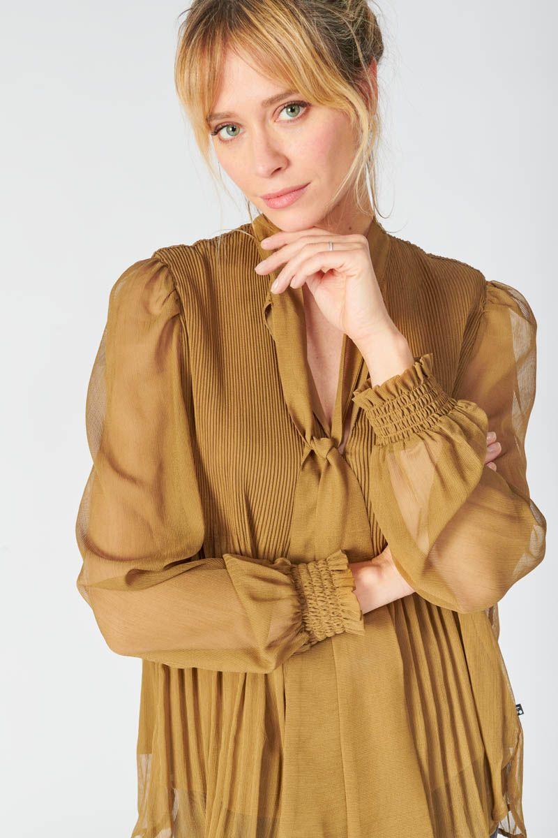Le Temps Des Cerises Blouse Opera Caramel