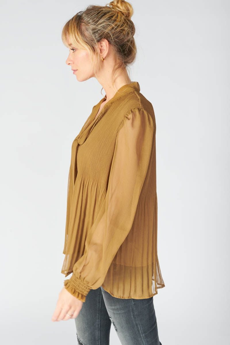 Le Temps Des Cerises Blouse Opera Caramel