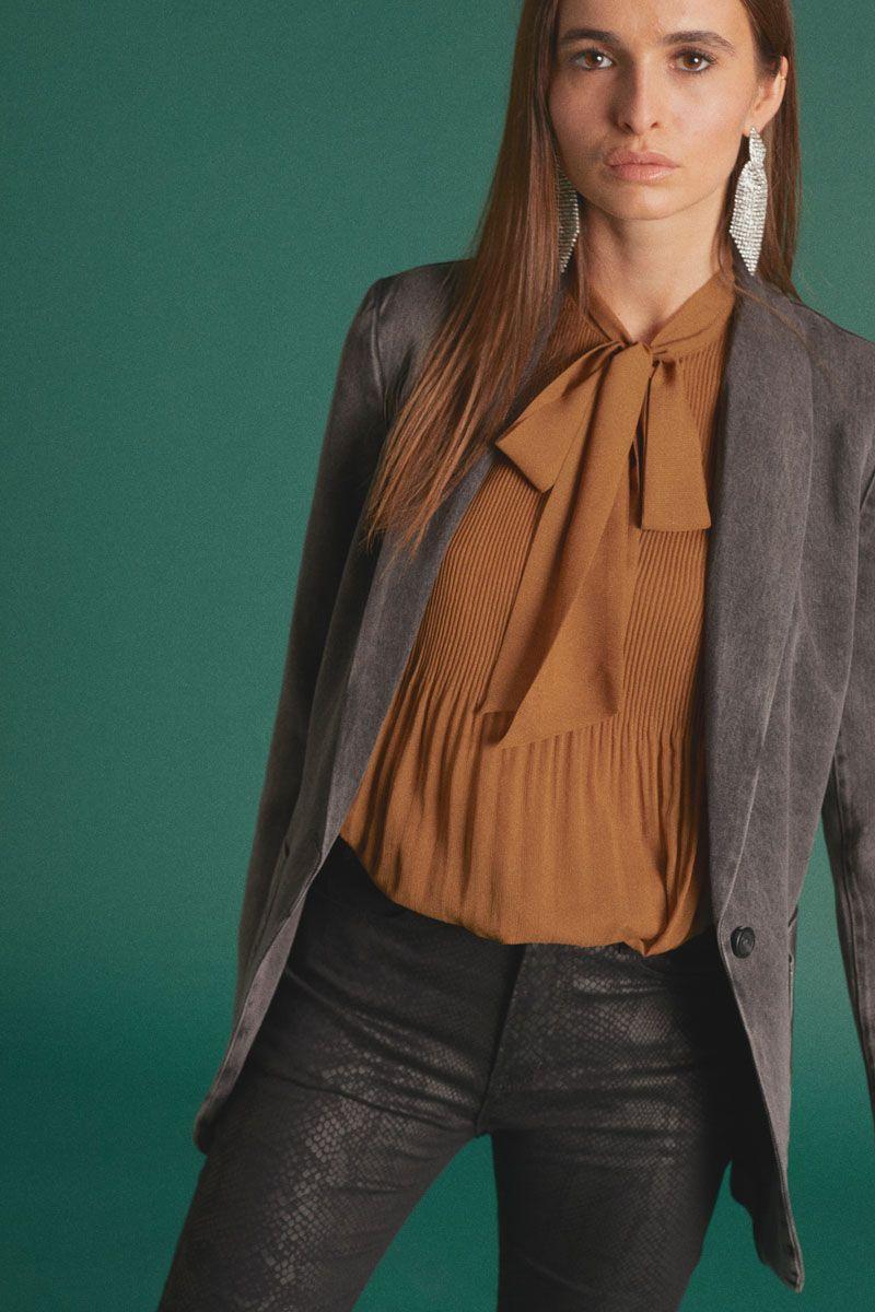 le temps des cerises Blouse Opera caramel