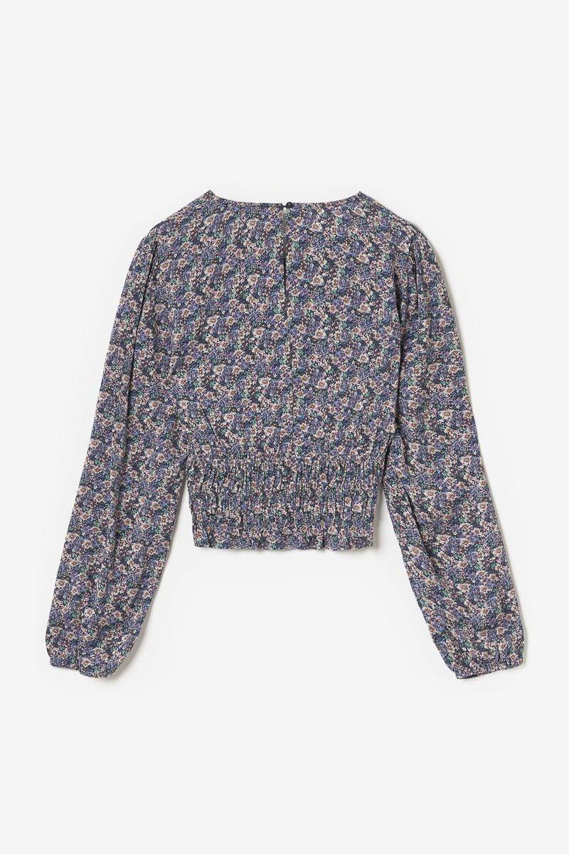 Le Temps Des Cerises Blouse Tennygi à Motif Fleuri