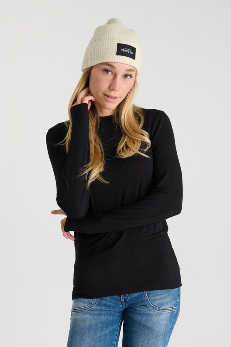 le temps des cerises Bonnet Floriza crème