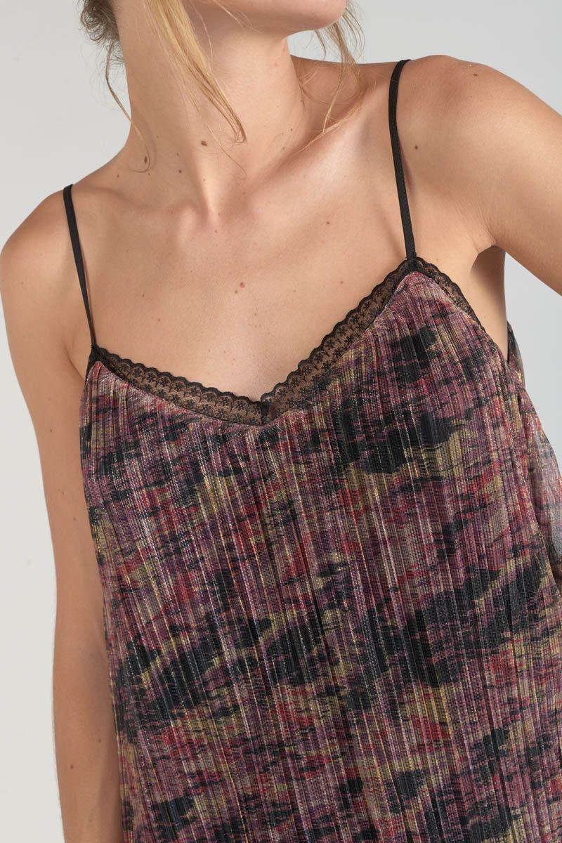 Le Temps Des Cerises Caraco Kava Imprimé Irisé