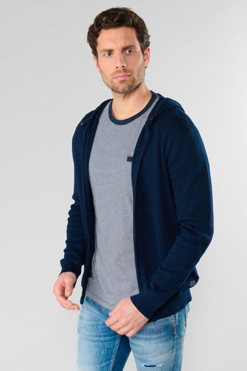 le temps des cerises Cardigan Krom bleu marine