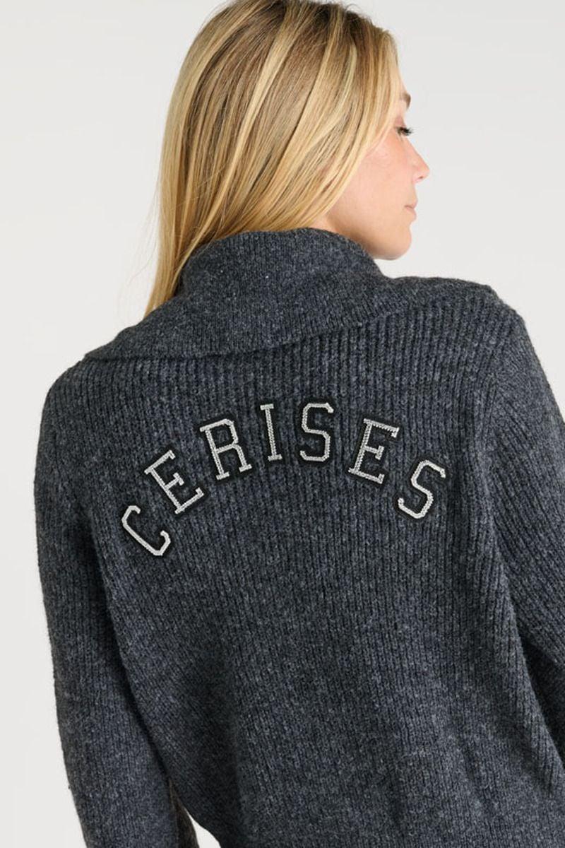 Le Temps Des Cerises Cardigan Zippé Fordgi Gris