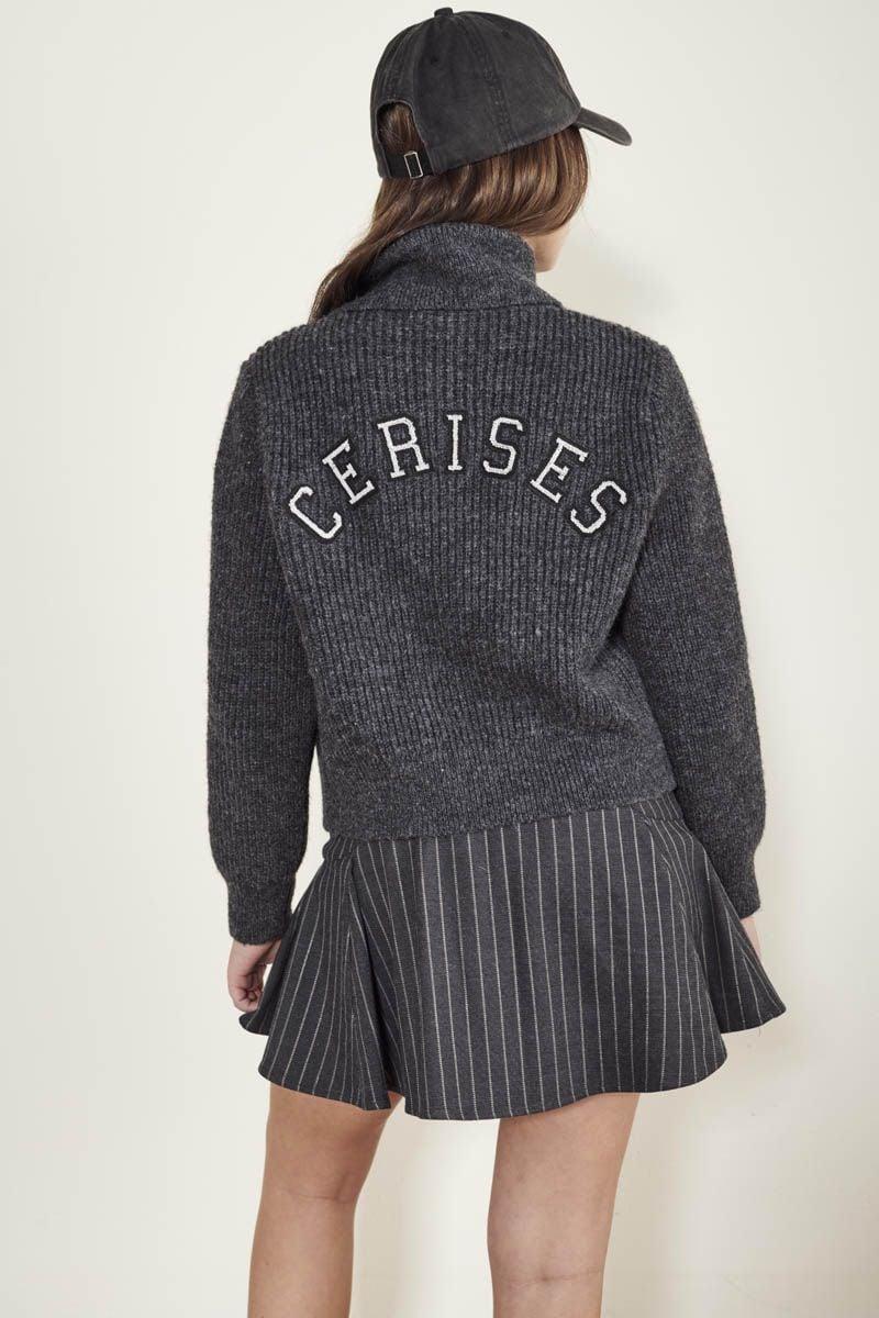 Le Temps Des Cerises Cardigan Zippé Fordgi Gris