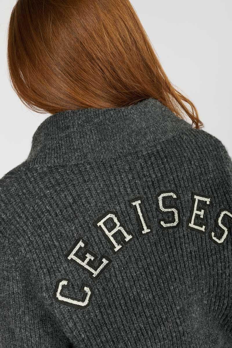 Le Temps Des Cerises Cardigan Zippé Fordgi Gris