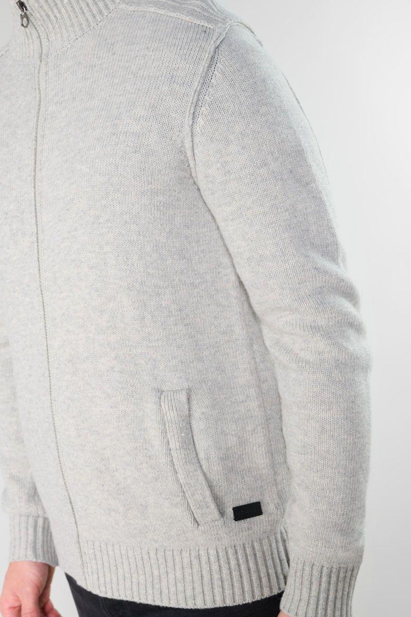 Le Temps Des Cerises Cardigan Zippé Laya Gris