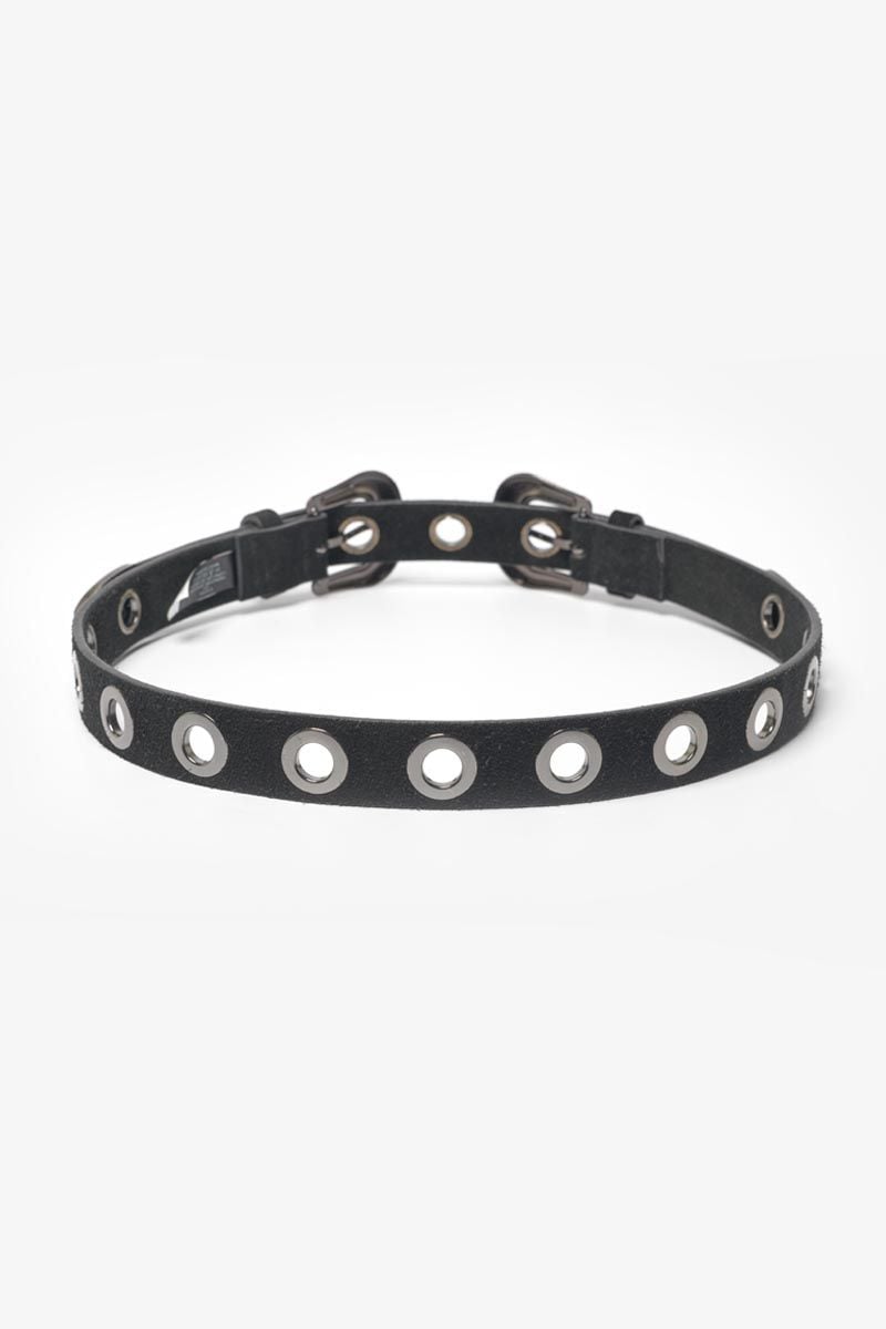 Le Temps Des Cerises Ceinture Esera En Cuir Noir