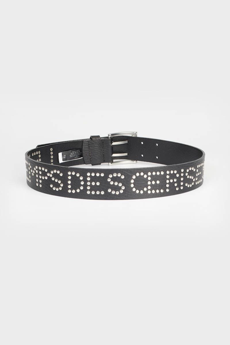 Le Temps Des Cerises Ceinture First En Cuir Noir