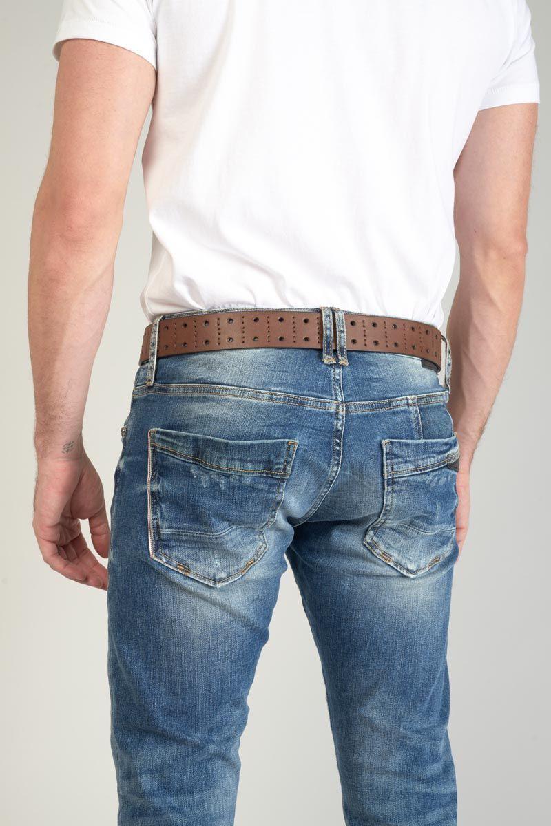 Le Temps Des Cerises Ceinture Geles En Cuir Marron