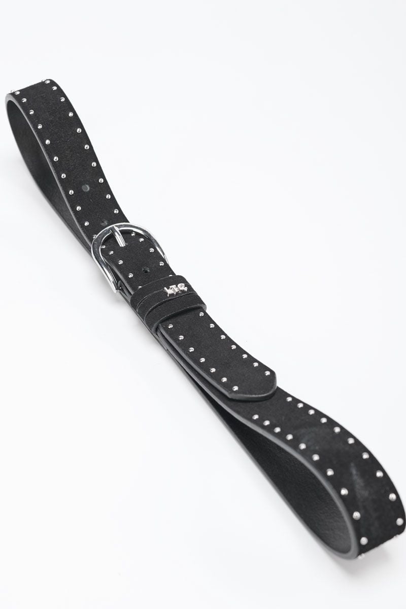 Le Temps Des Cerises Ceinture Guell En Cuir Noir