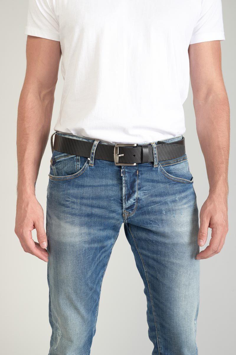 Le Temps Des Cerises Ceinture Libar En Cuir Noir