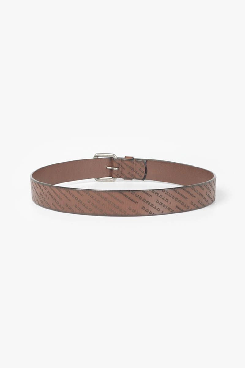 Le Temps Des Cerises Ceinture Lorca En Cuir Marron