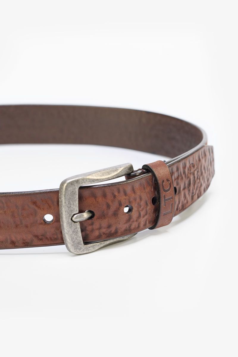 Le Temps Des Cerises Ceinture Nimo En Cuir Marron