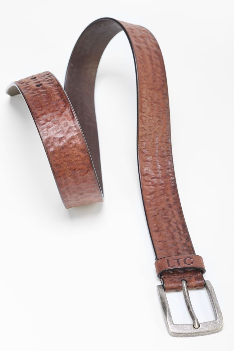 Le Temps Des Cerises Ceinture Nimo En Cuir Marron