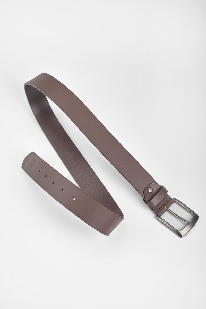 Le Temps Des Cerises Ceinture Paves En Cuir Marron