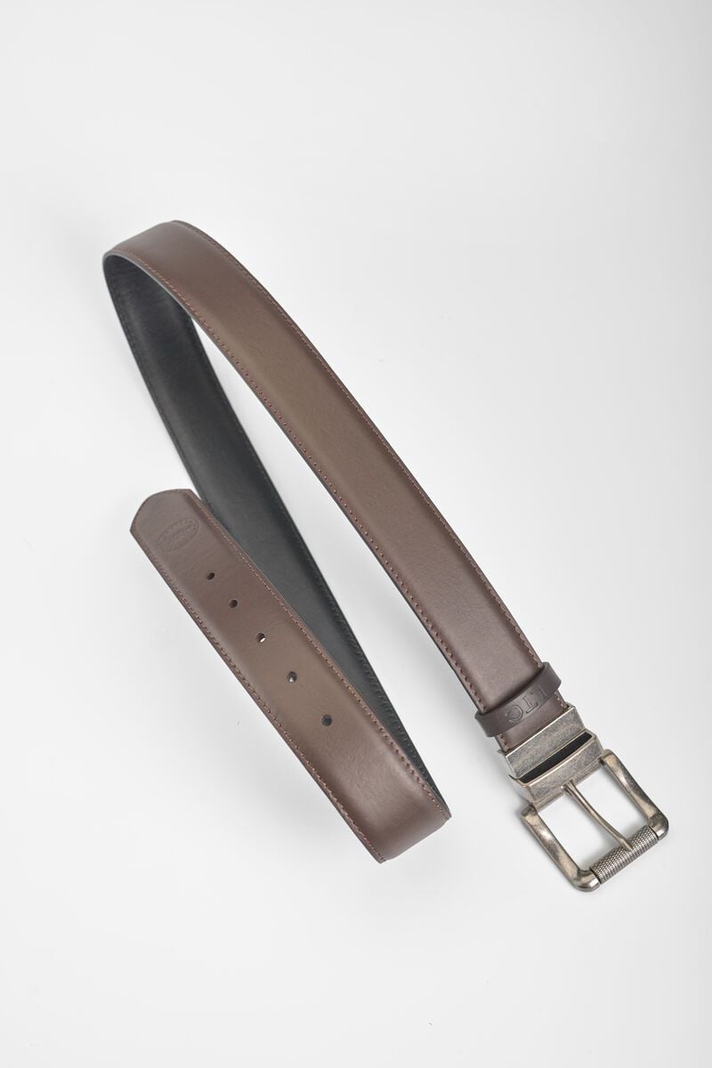 Le Temps Des Cerises Ceinture Roten En Cuir Marron