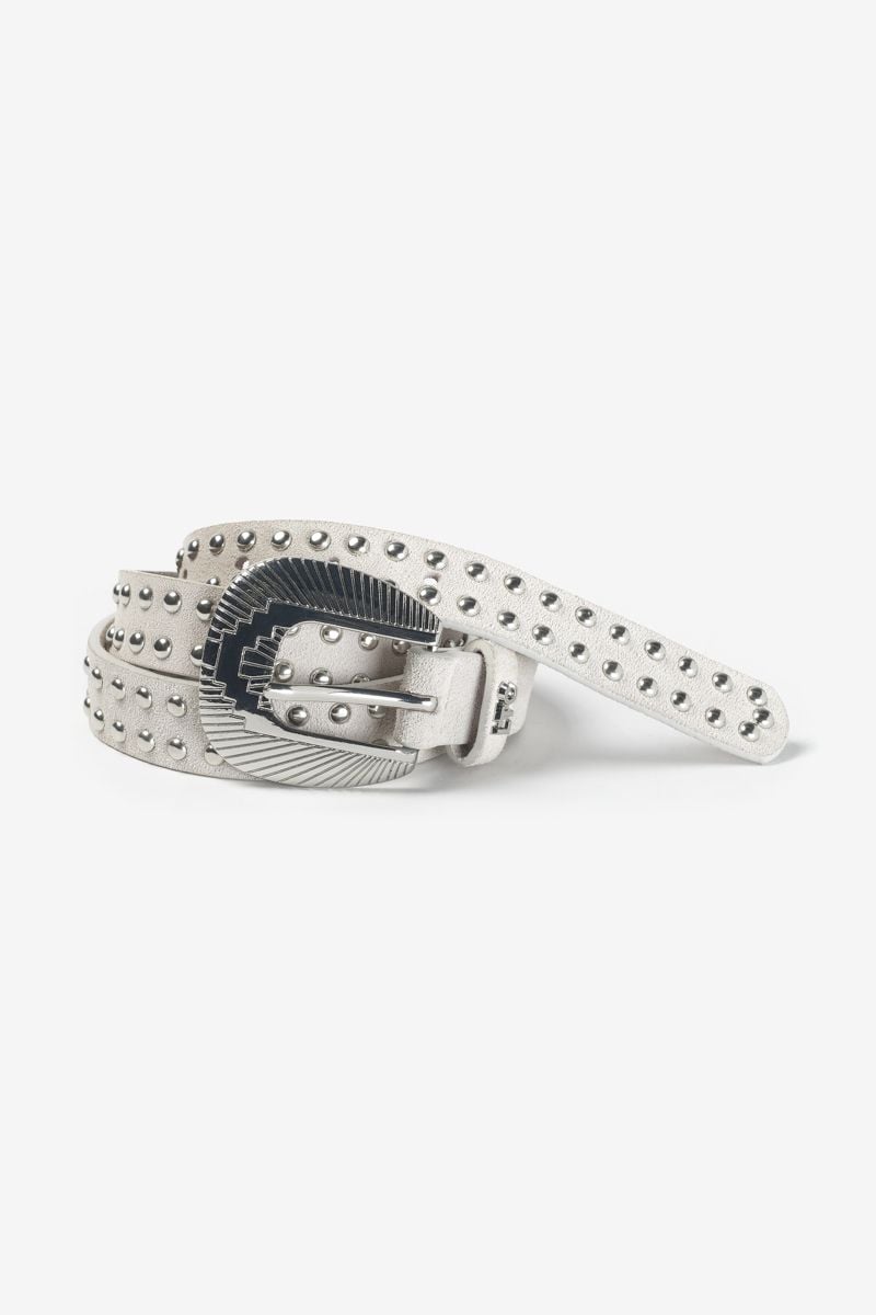 Le Temps Des Cerises Ceinture Sao En Daim Crème