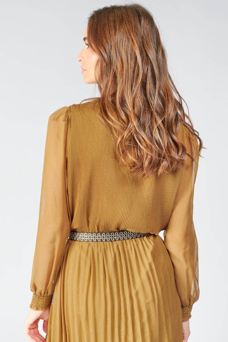 Le Temps Des Cerises Ceinture Saona En Cuir Noir