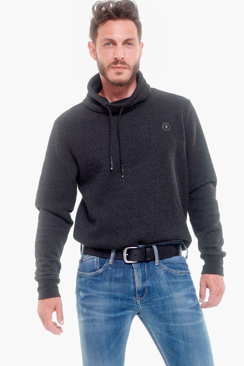 Le Temps Des Cerises Ceinture Selve En Cuir Noir