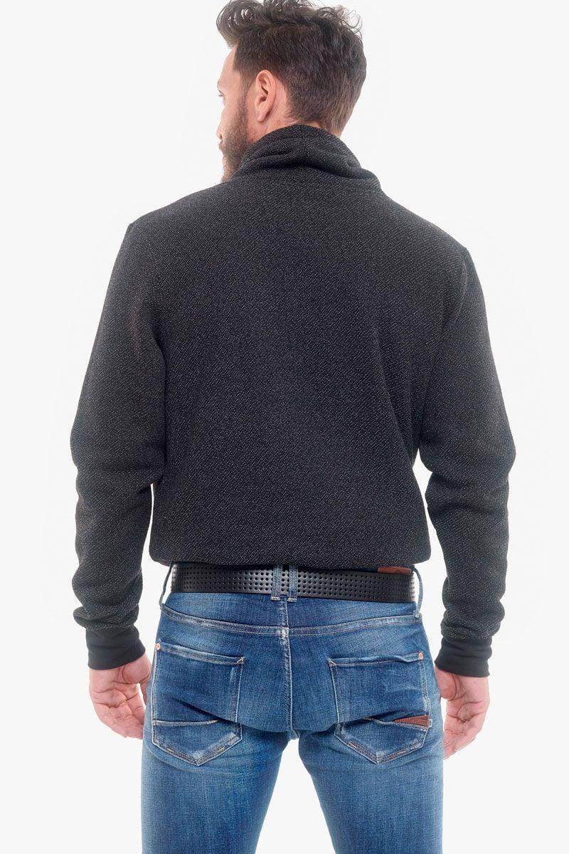 Le Temps Des Cerises Ceinture Selve En Cuir Noir