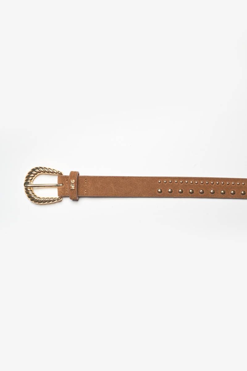 Le Temps Des Cerises Ceinture Smara En Cuir Cognac