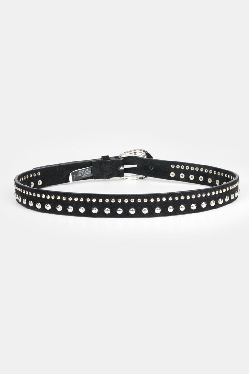 Le Temps Des Cerises Ceinture Smara En Cuir Noir