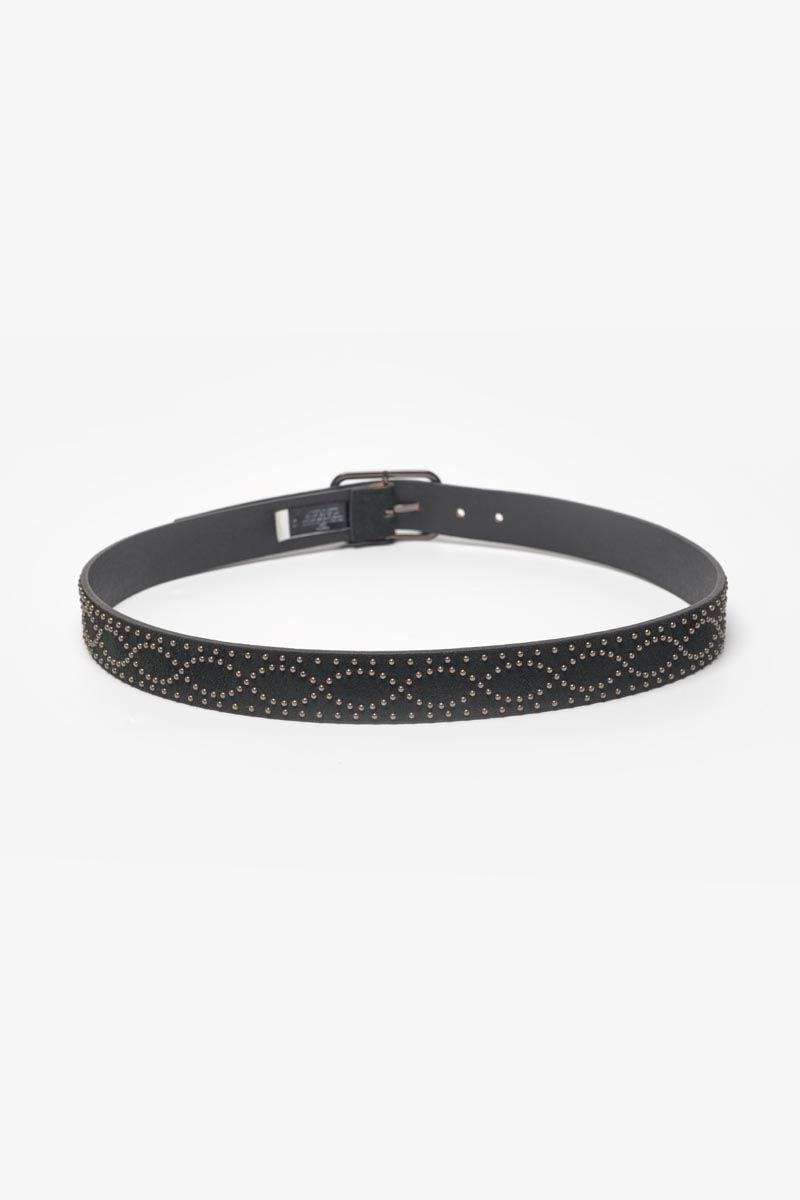 Le Temps Des Cerises Ceinture Tinto En Cuir Noir