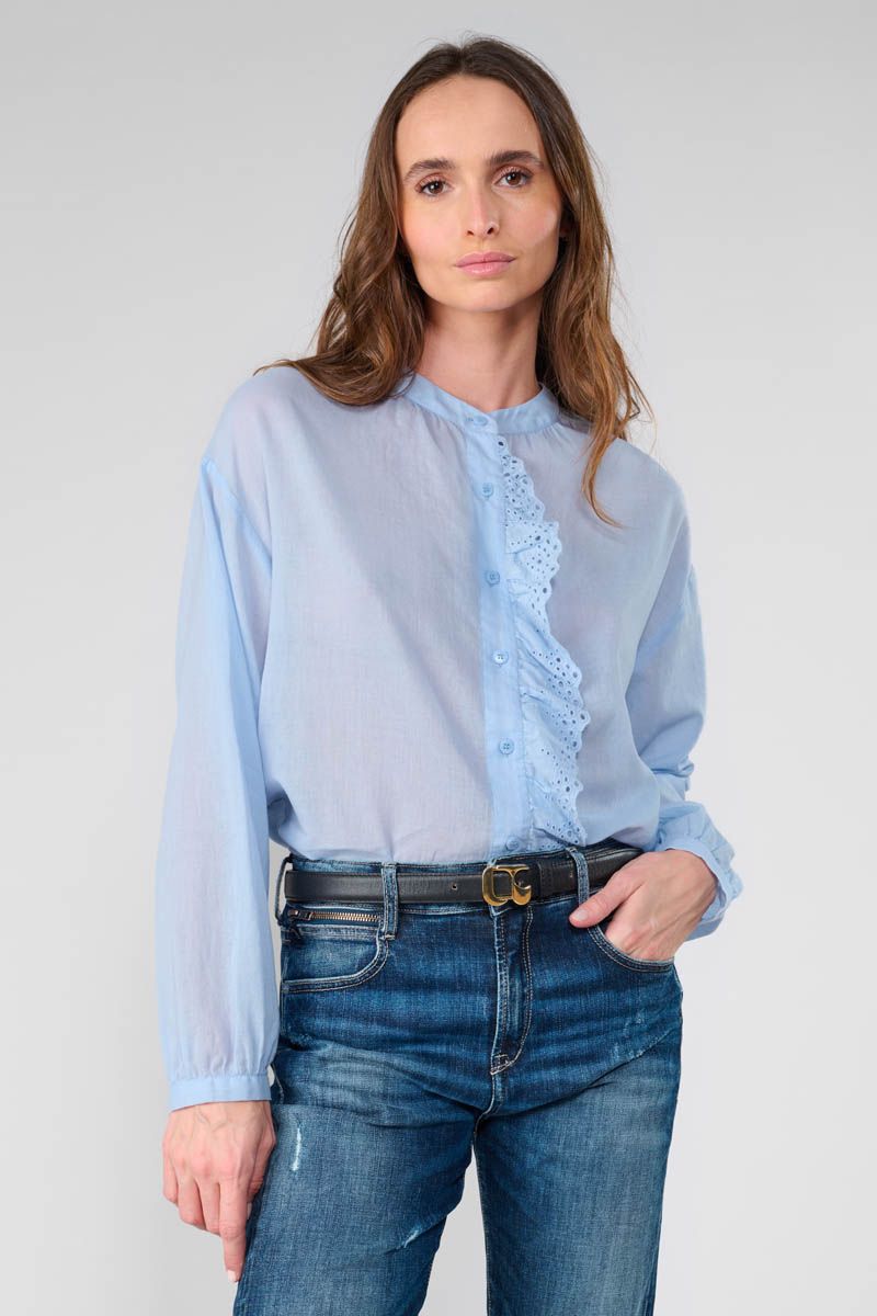 le temps des cerises Chemise Aups bleue