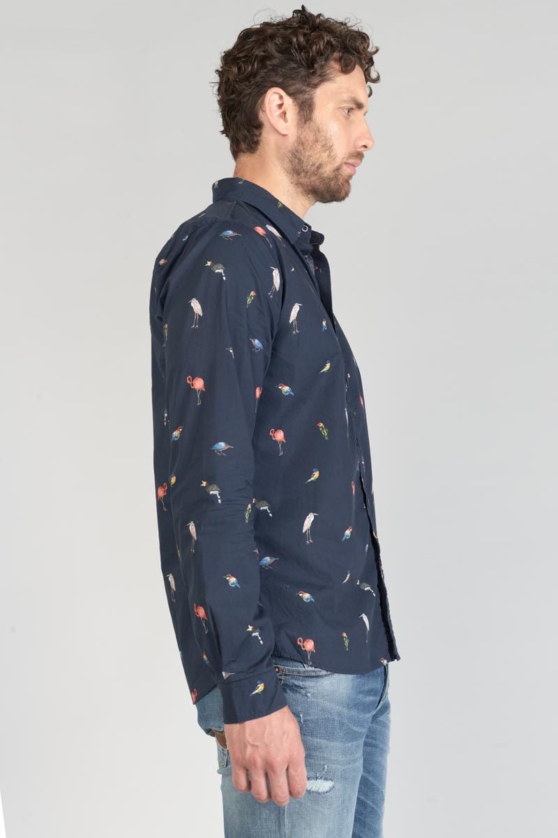 Le Temps Des Cerises Chemise Birdy à Motif Oiseaux