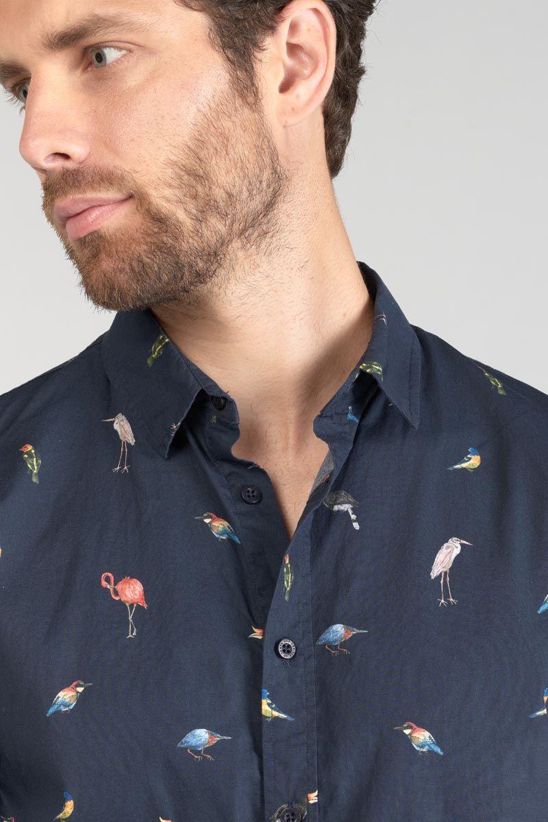 Le Temps Des Cerises Chemise Birdy à Motif Oiseaux