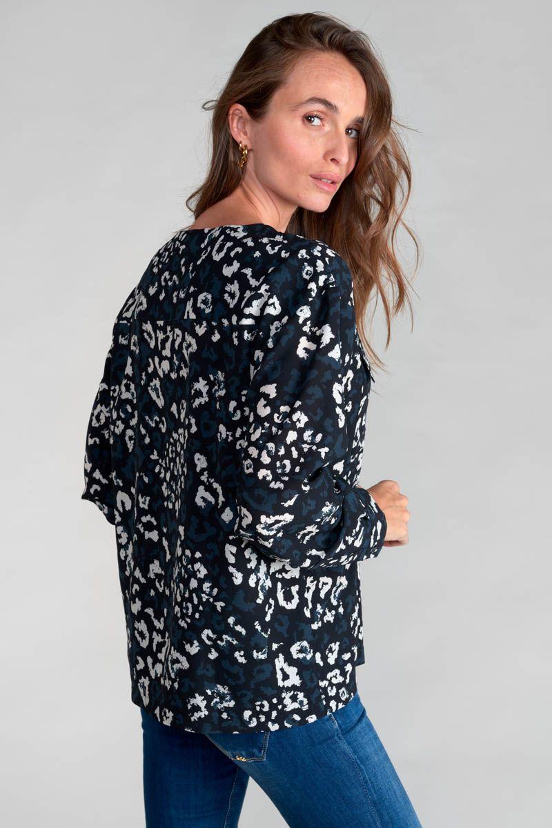 Le Temps Des Cerises Chemise Briac à Motif Léopard