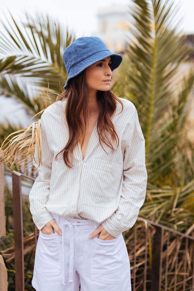 le temps des cerises Chemise Carmen à rayures